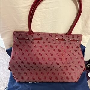 Dooney & Bourke Red Monogram Shoulder Bag